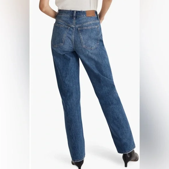 Madewell Low Slung Straight Leg Jeans Palmina Wash 33